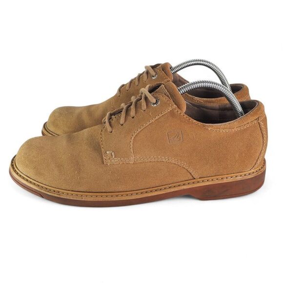Sperry Top-Sider Lace-up Suede Waterproof Derby Oxfords 0664771 Brown Men's 10M - Picture 2 of 11